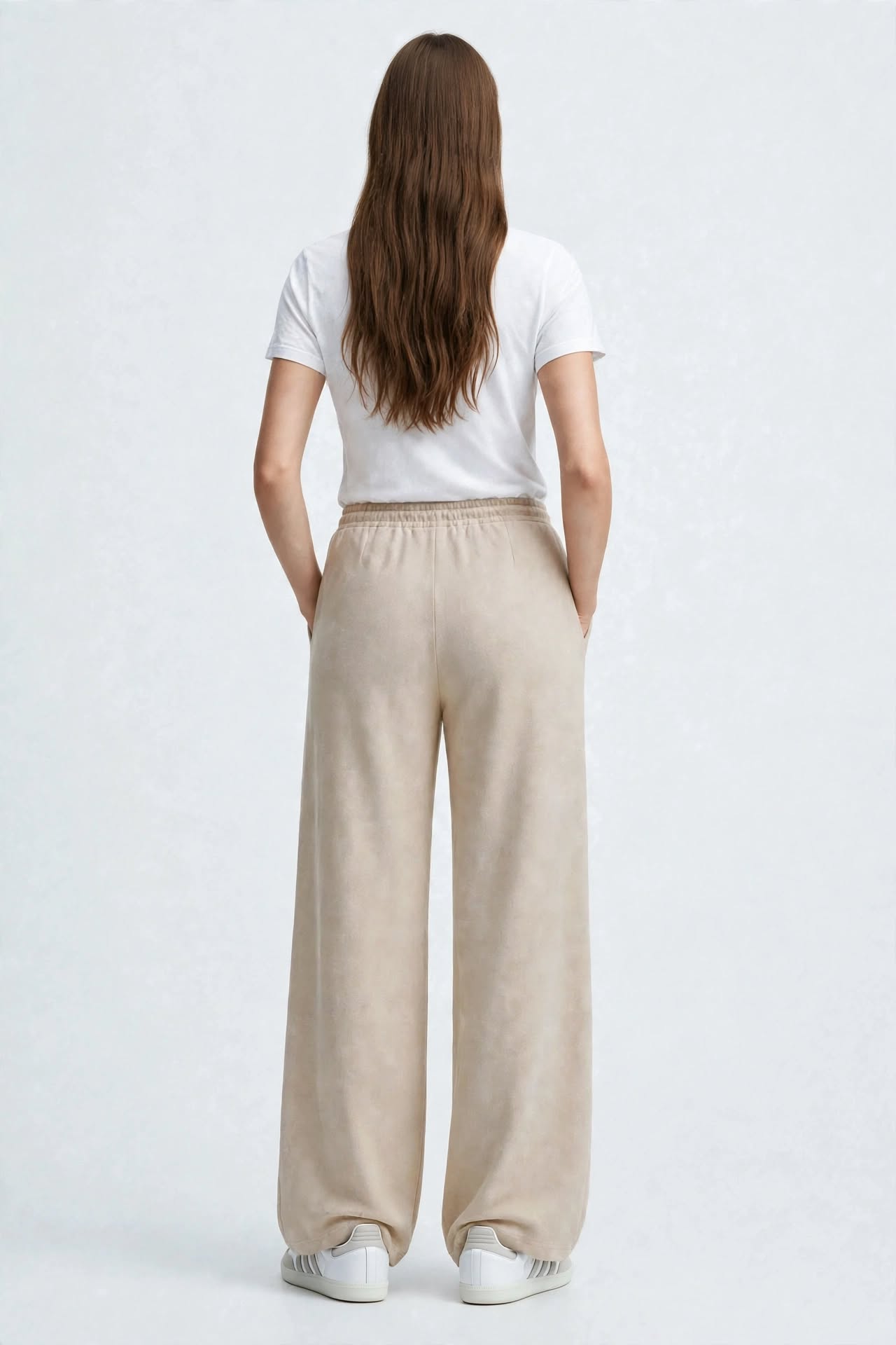 Pantalon Large en Jogging  à Cordon
