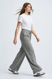 Pantalon Large en Jogging  à Cordon