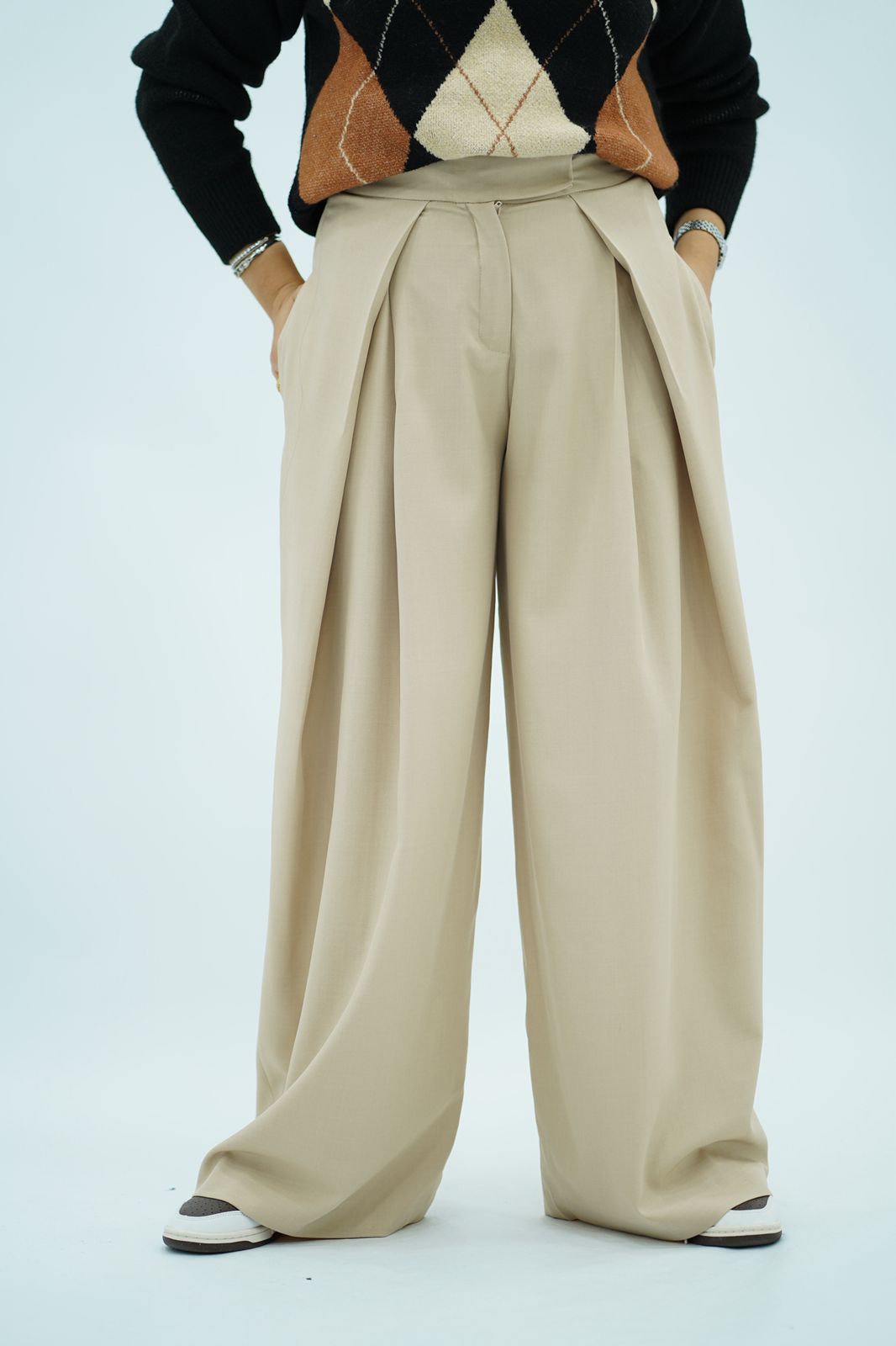 Pantalons Large a Pinces