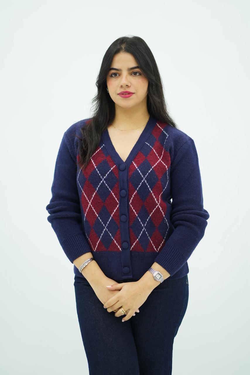 Pulls Cardigan Jacquard Élégance Classique