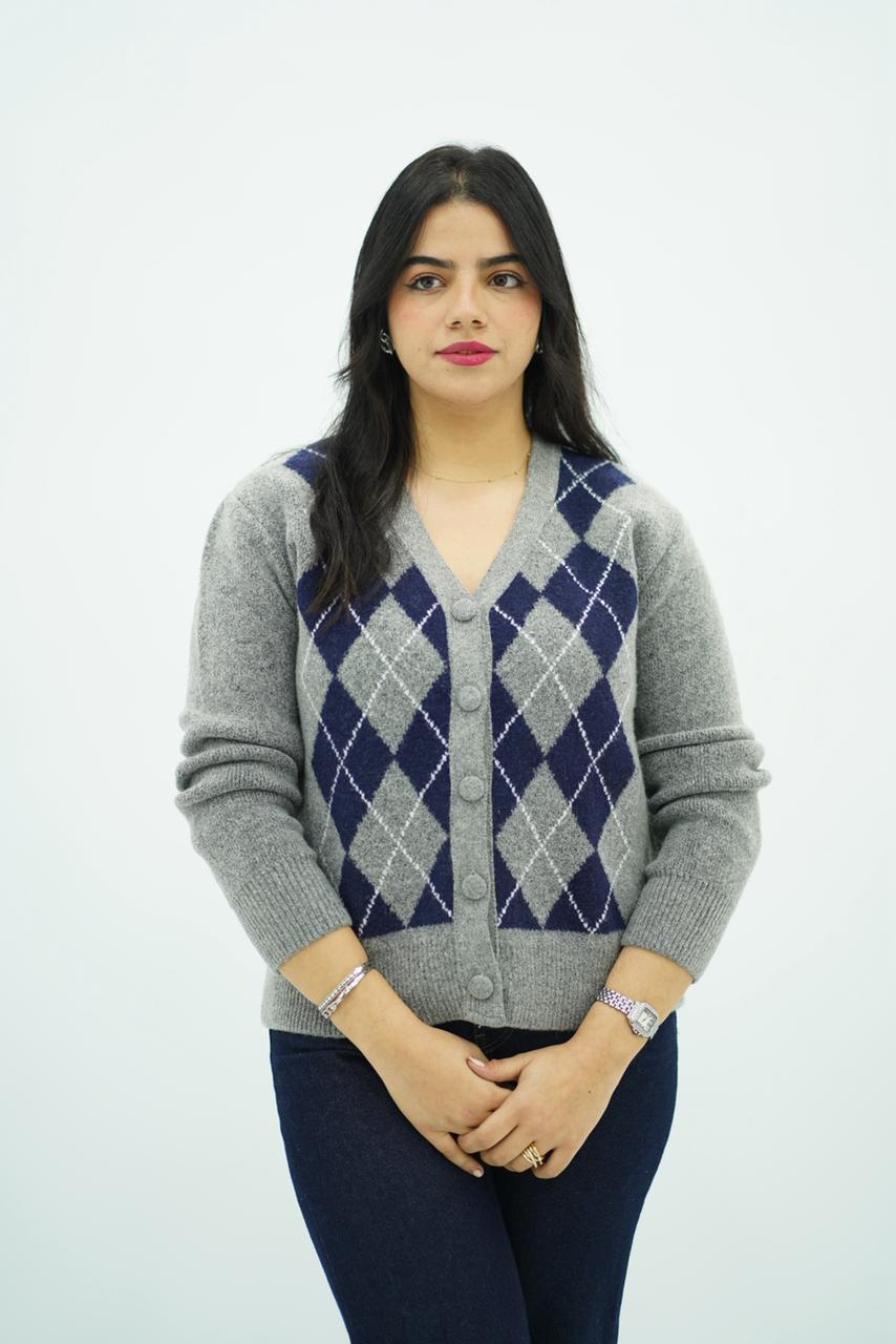 Pulls Cardigan Jacquard Élégance Classique