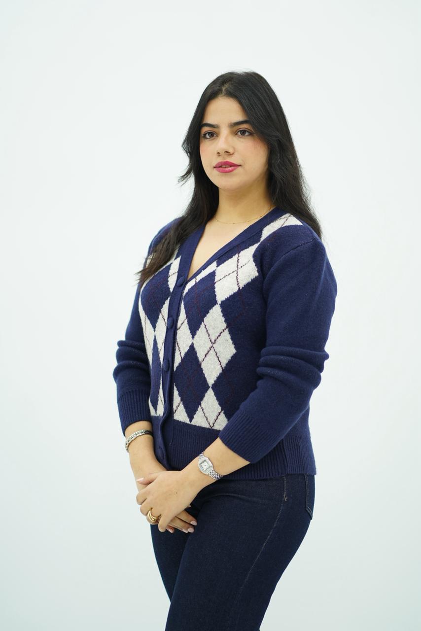 Pulls Cardigan Jacquard Élégance Classique