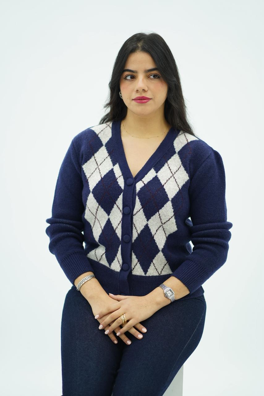 Pulls Cardigan Jacquard Élégance Classique