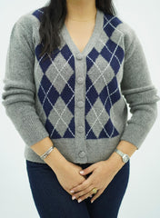 Pulls Cardigan Jacquard Élégance Classique