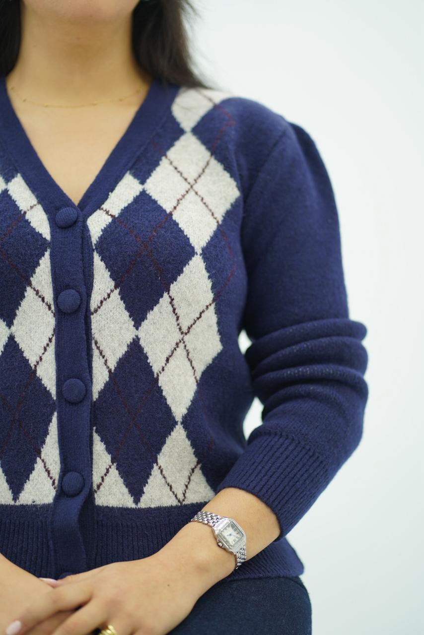 Pulls Cardigan Jacquard Élégance Classique