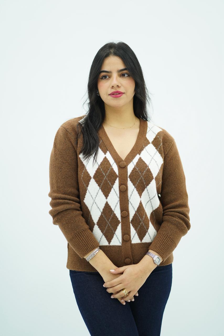 Pulls Cardigan Jacquard Élégance Classique