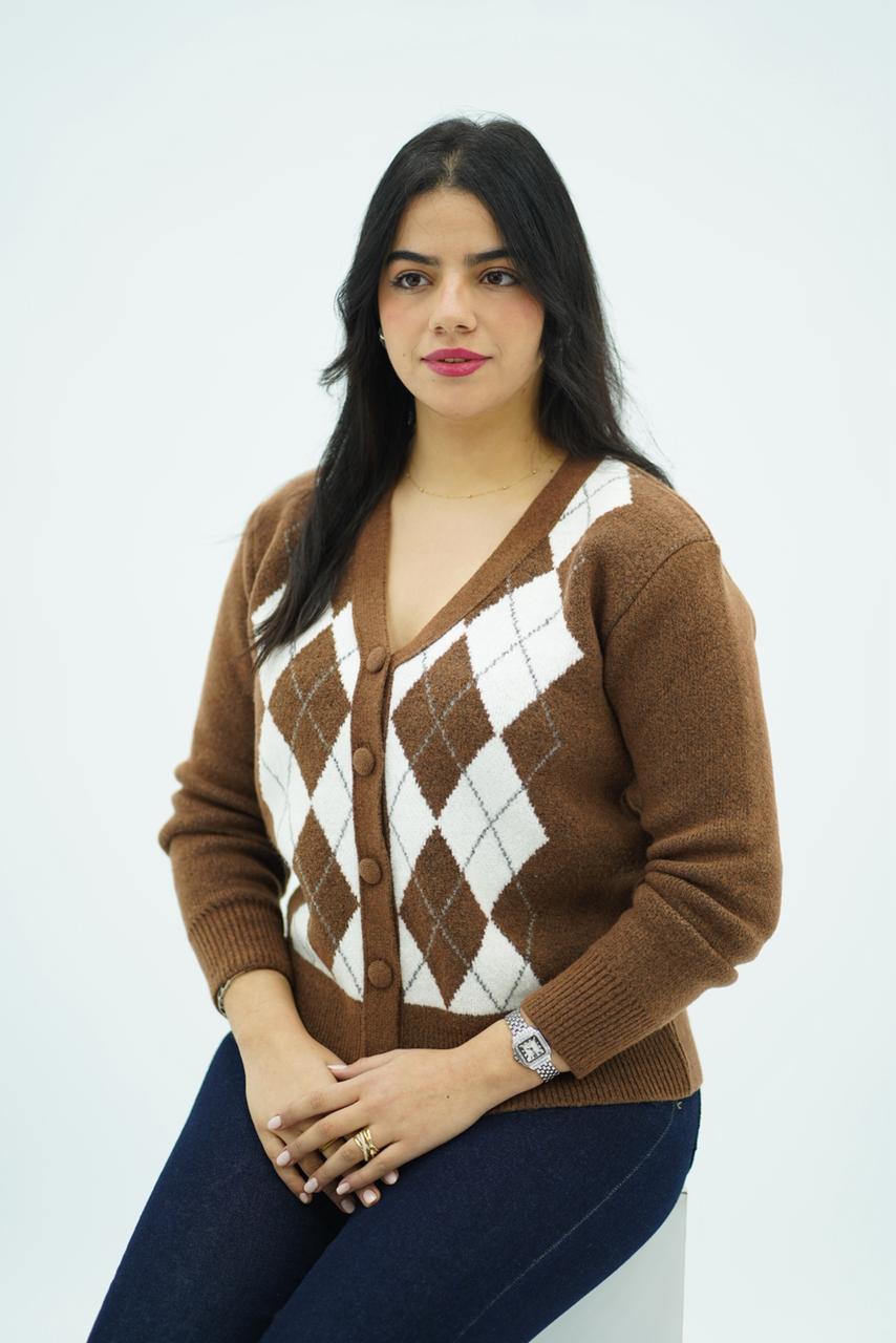 Pulls Cardigan Jacquard Élégance Classique