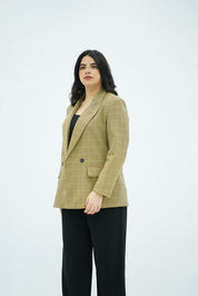 Blazer Imprimée à Carreaux
