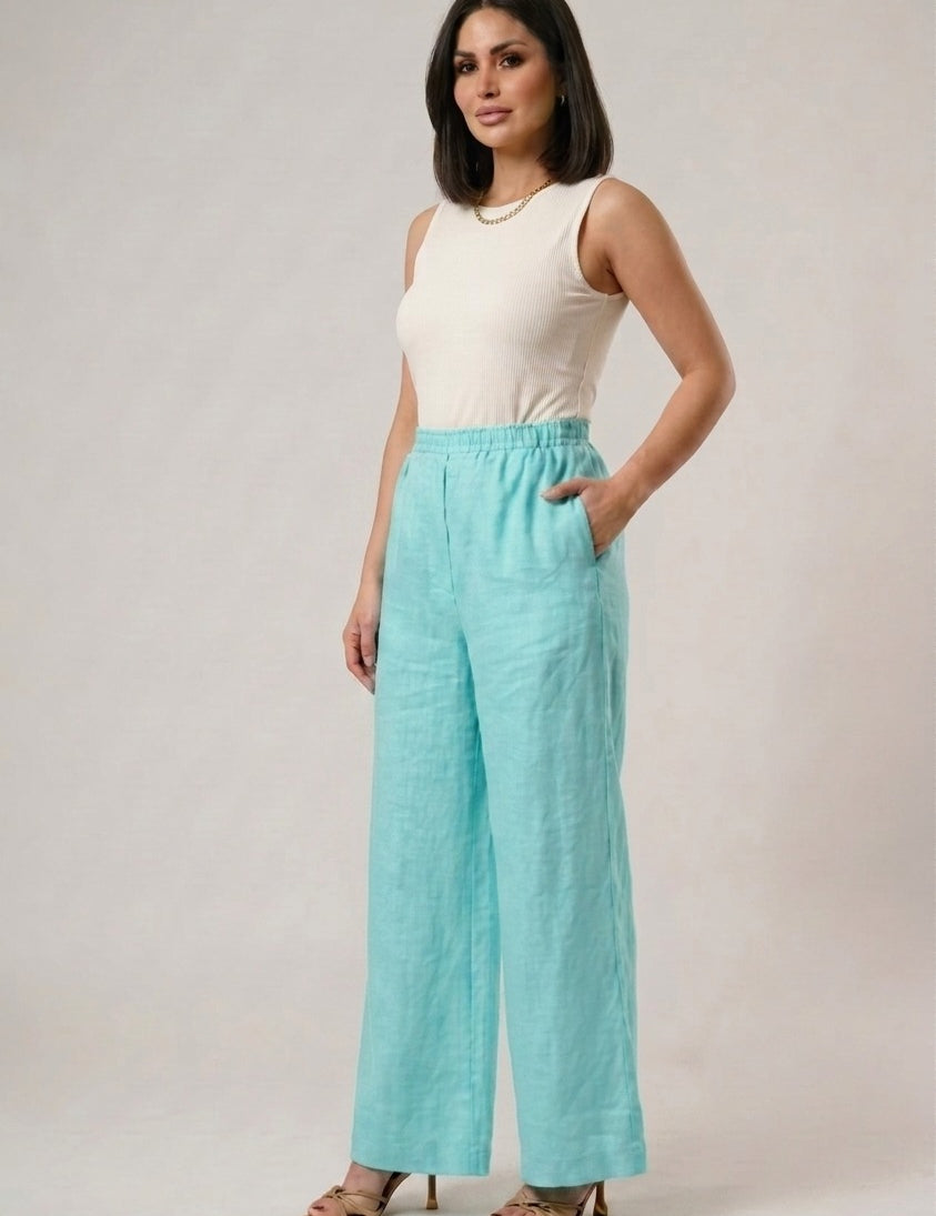 Pantalons en Lin Fluide