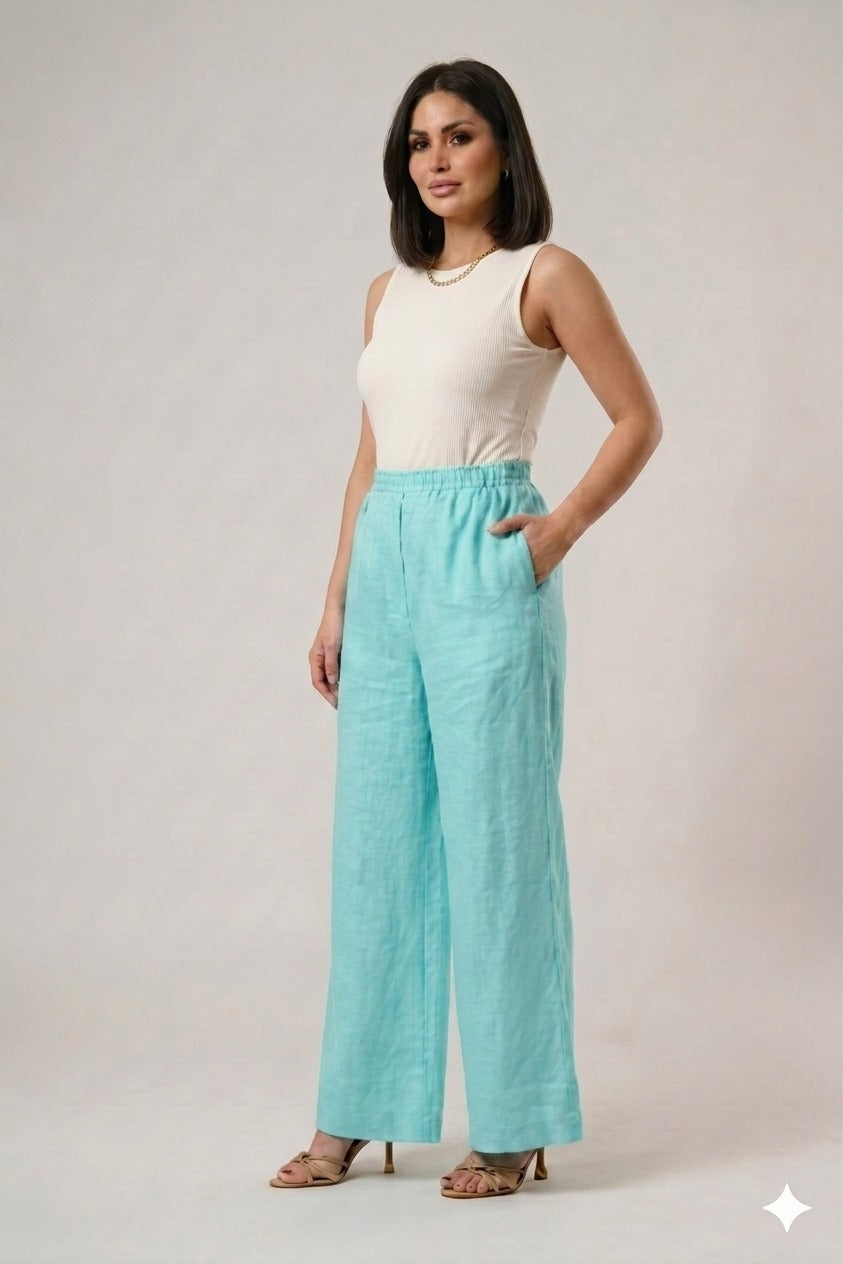Pantalons en Lin Fluide