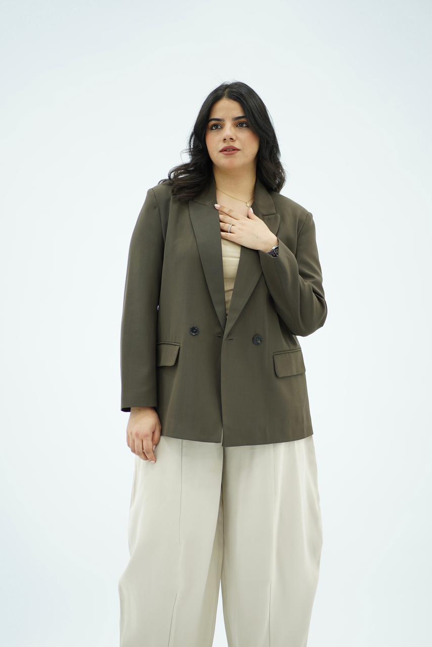Blazer Croisé Chic et Structuré