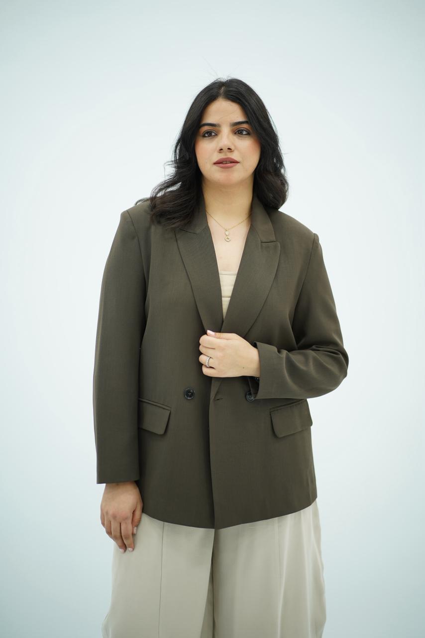 Blazer Croisé Chic et Structuré