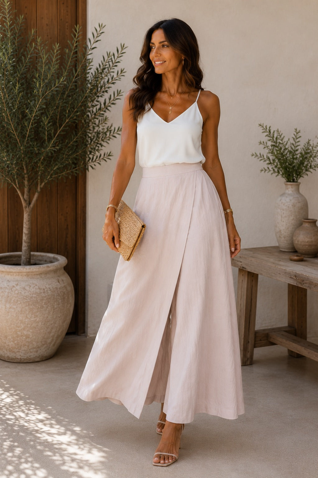 Pantalons Jupe Fluide