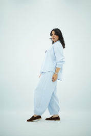 Ensemble Bleu ciel en Tencel