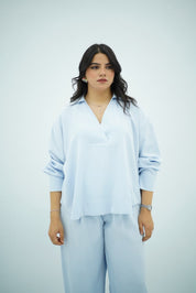 Ensemble Bleu ciel en Tencel