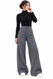 PANTALON DE MAILLE - GRIS