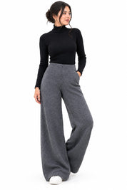 PANTALON DE MAILLE - GRIS