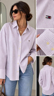 Chemise Élégante à Rayures