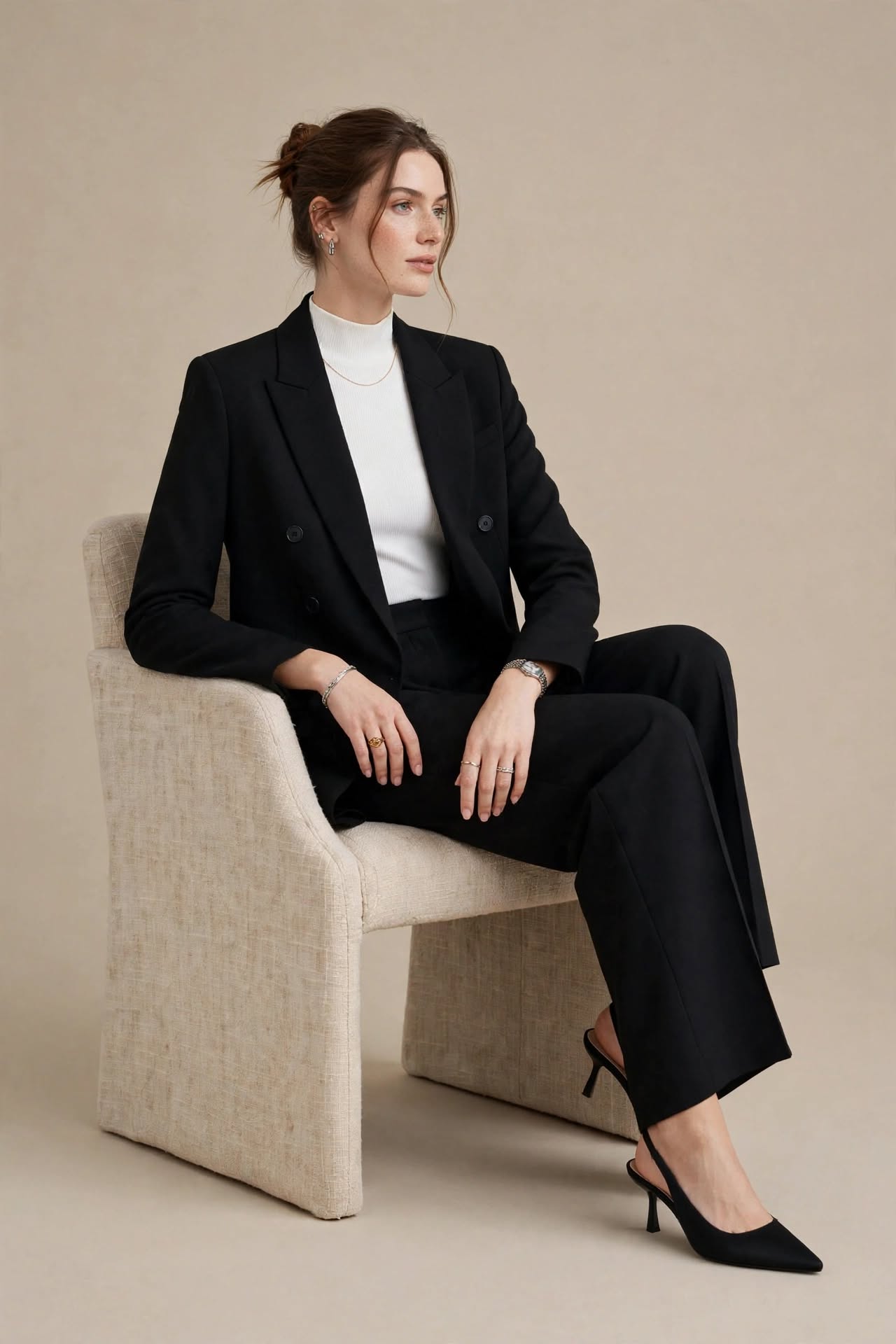 Tailleur Noir Classique
