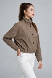 Bomber Court Oversize - Taupe Nude