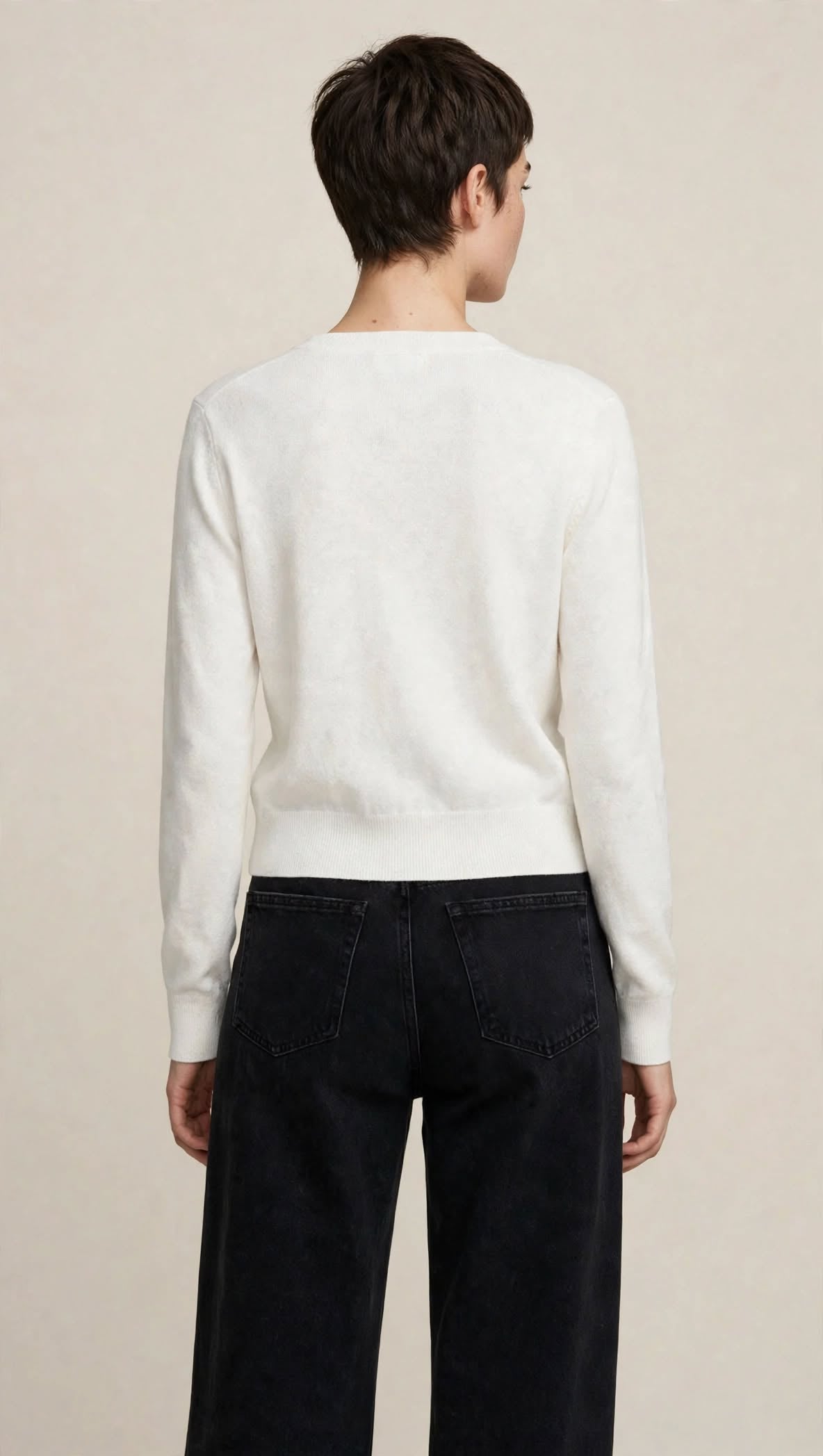 Cardigan Classique Col V en Maille