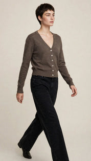 Cardigan Classique Col V en Maille