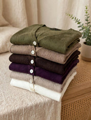 Cardigan Classique Col V en Maille