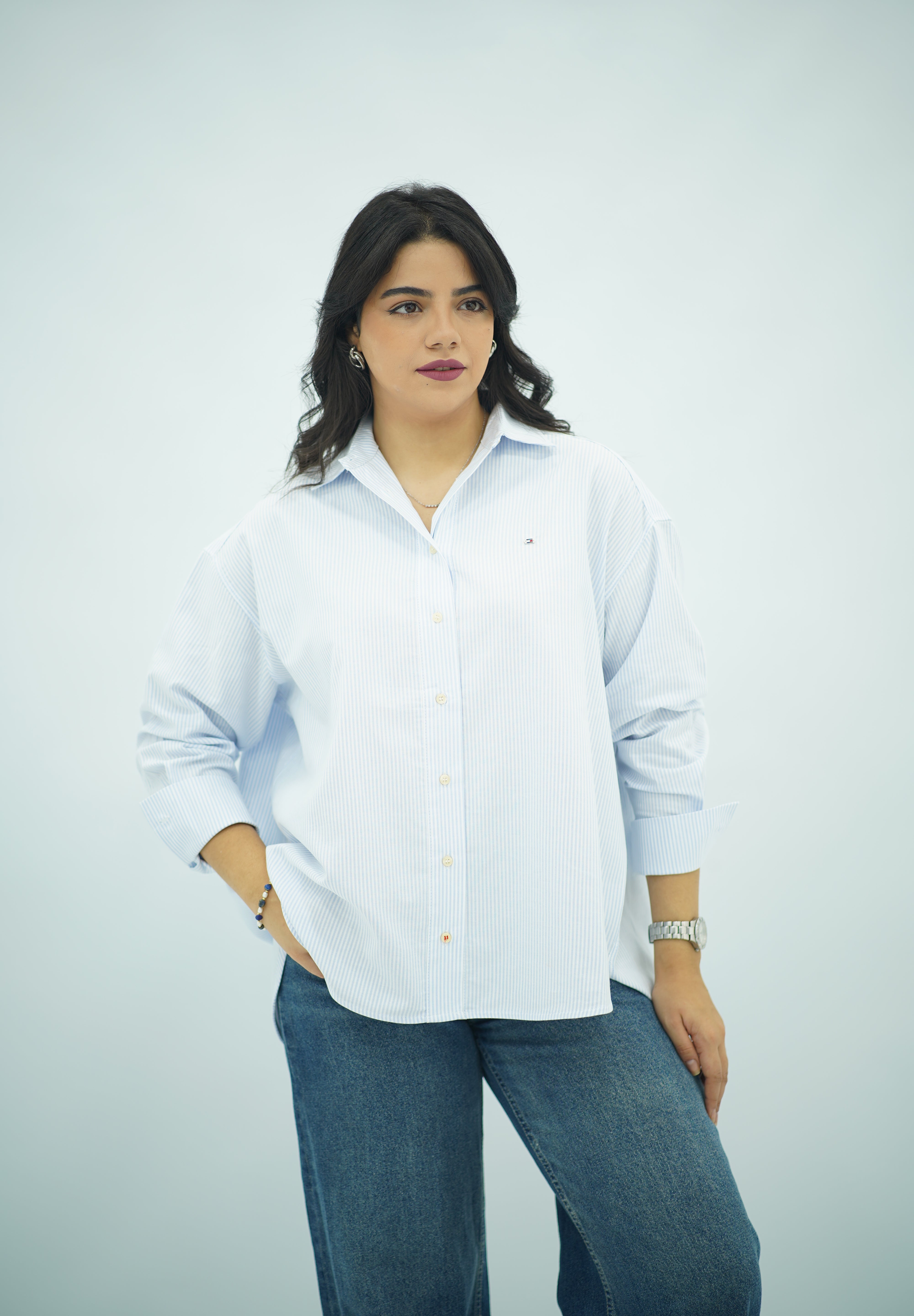 Chemise Élégante à Rayures