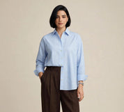 Chemise Bleue et Blanche à Rayures