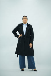 Trench-coat Long Noir
