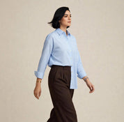Chemise Bleue et Blanche à Rayures
