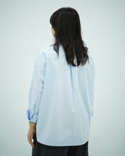 Chemise minimaliste oversize - bleu ciel