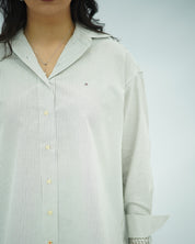 Chemise Élégante à Rayures Grises