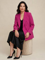 Blazer de costume élégant à double boutonnage