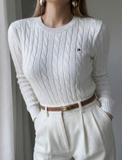pulls en maille torsadée classique