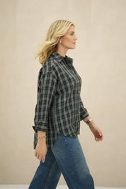 Chemise  à Carreaux Gris et Noir
