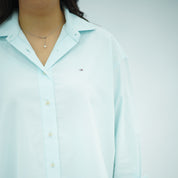 Chemise Oversize Vert Menthe Clair