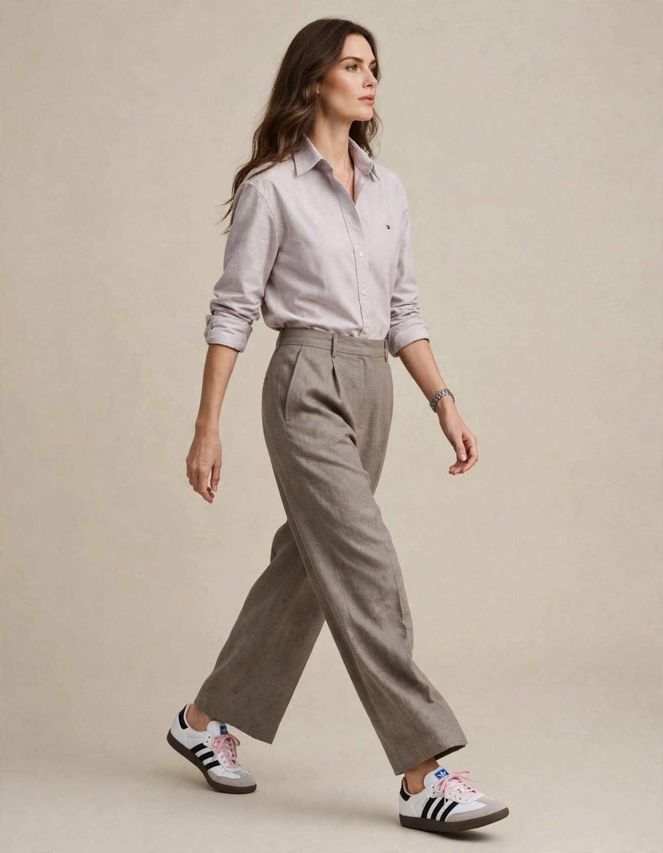 Chemise Oversize Mauve Pâle
