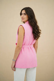 Gilet Sans Manches - Rose