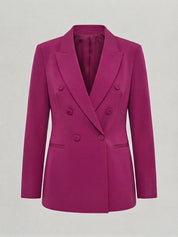 Blazer de costume élégant à double boutonnage