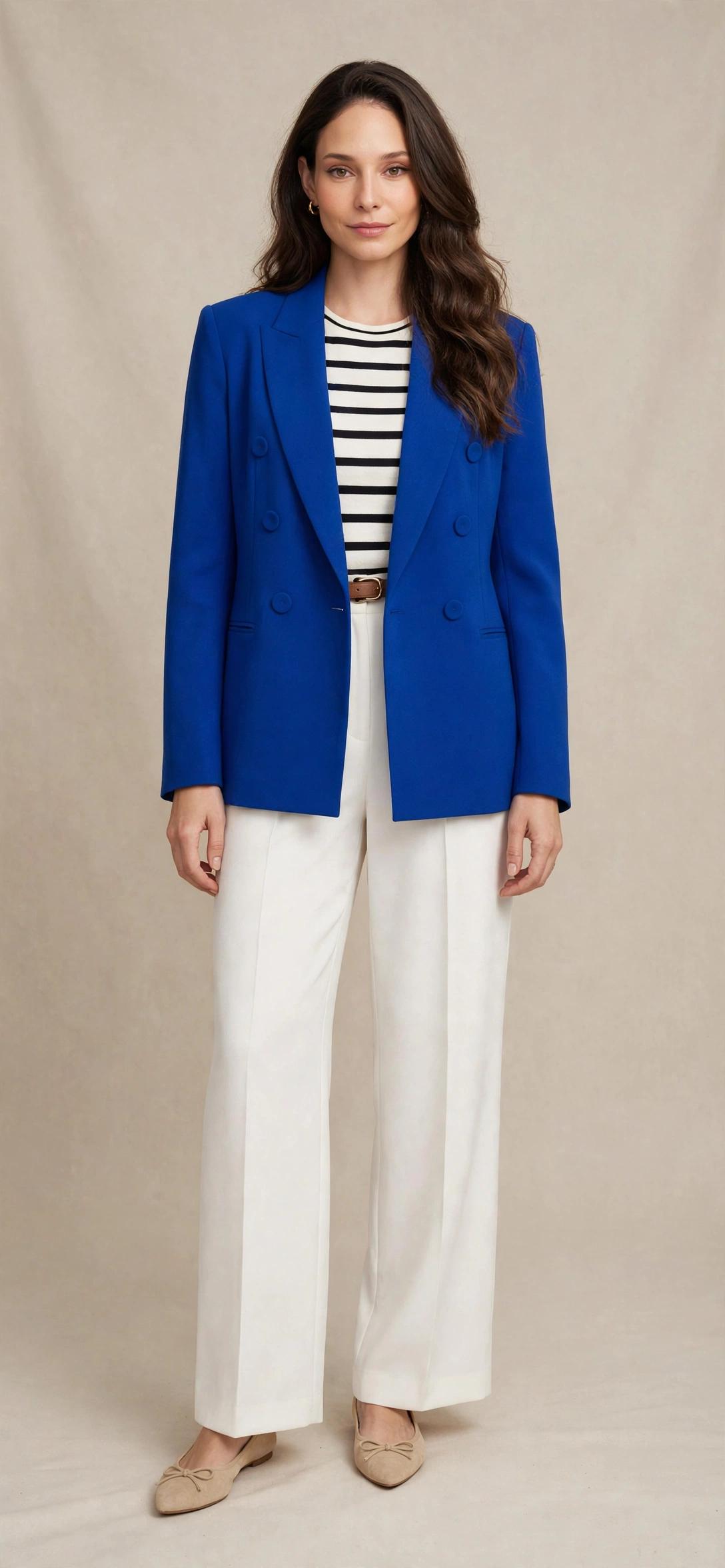Blazer de costume à double boutonnage