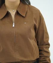 Bomber à Col Chemise – Style Minimaliste & Élégant