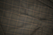 Pantalon large à carreaux marron