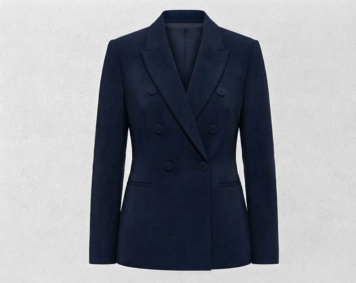 Blazer de costume élégant à double boutonnage