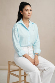 Chemise Oversize Vert Menthe Clair
