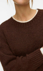 Pull en maille marron  🍂