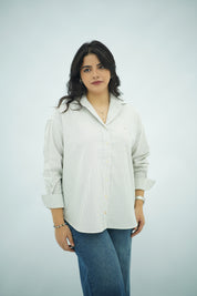 Chemise Élégante à Rayures Grises