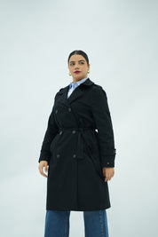 Trench-coat Long Noir
