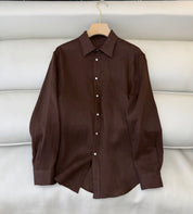 Chemise Minimaliste Marron