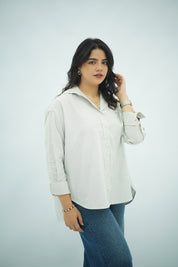 Chemise Élégante à Rayures Grises